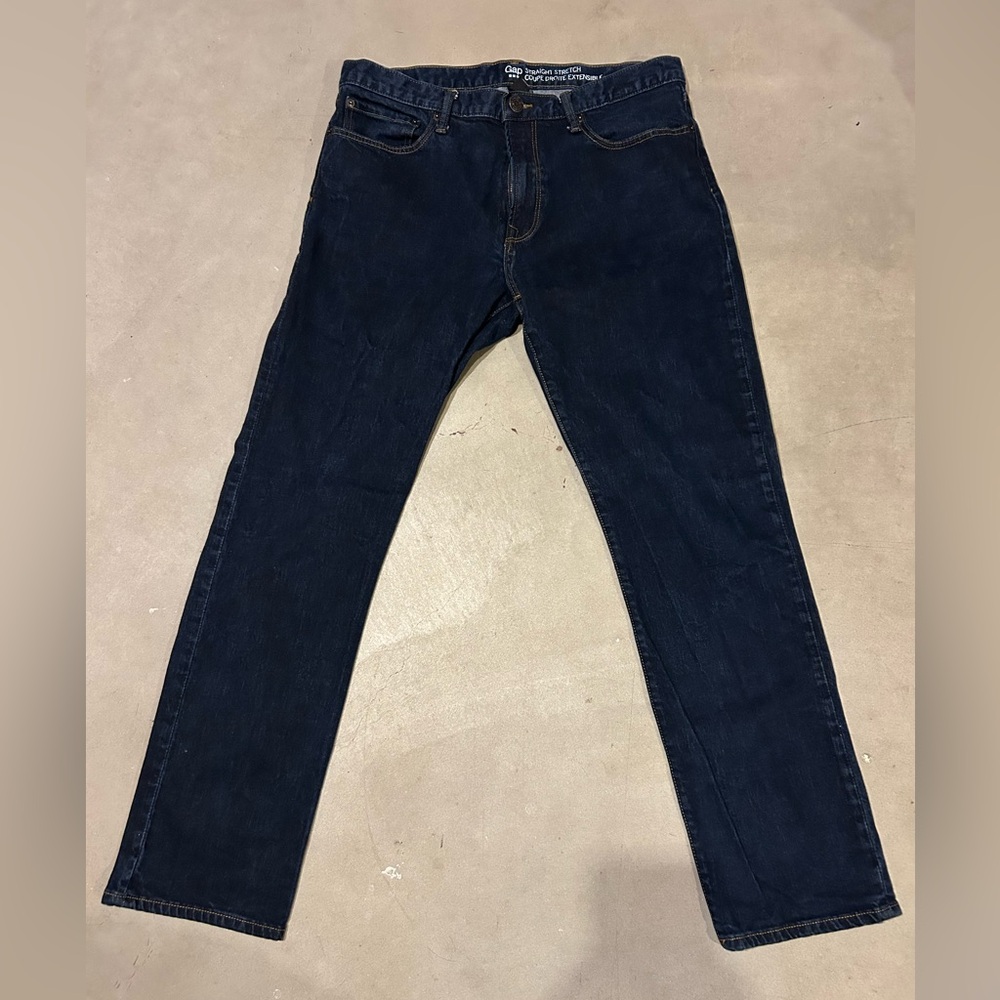 BOGO GAP Men's Deep Indigo Straight Jeans 34x32